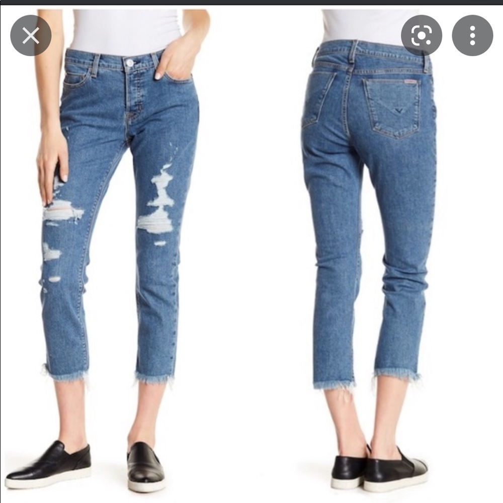 Hudson Luxe Crop Riley Relaxed Jeans